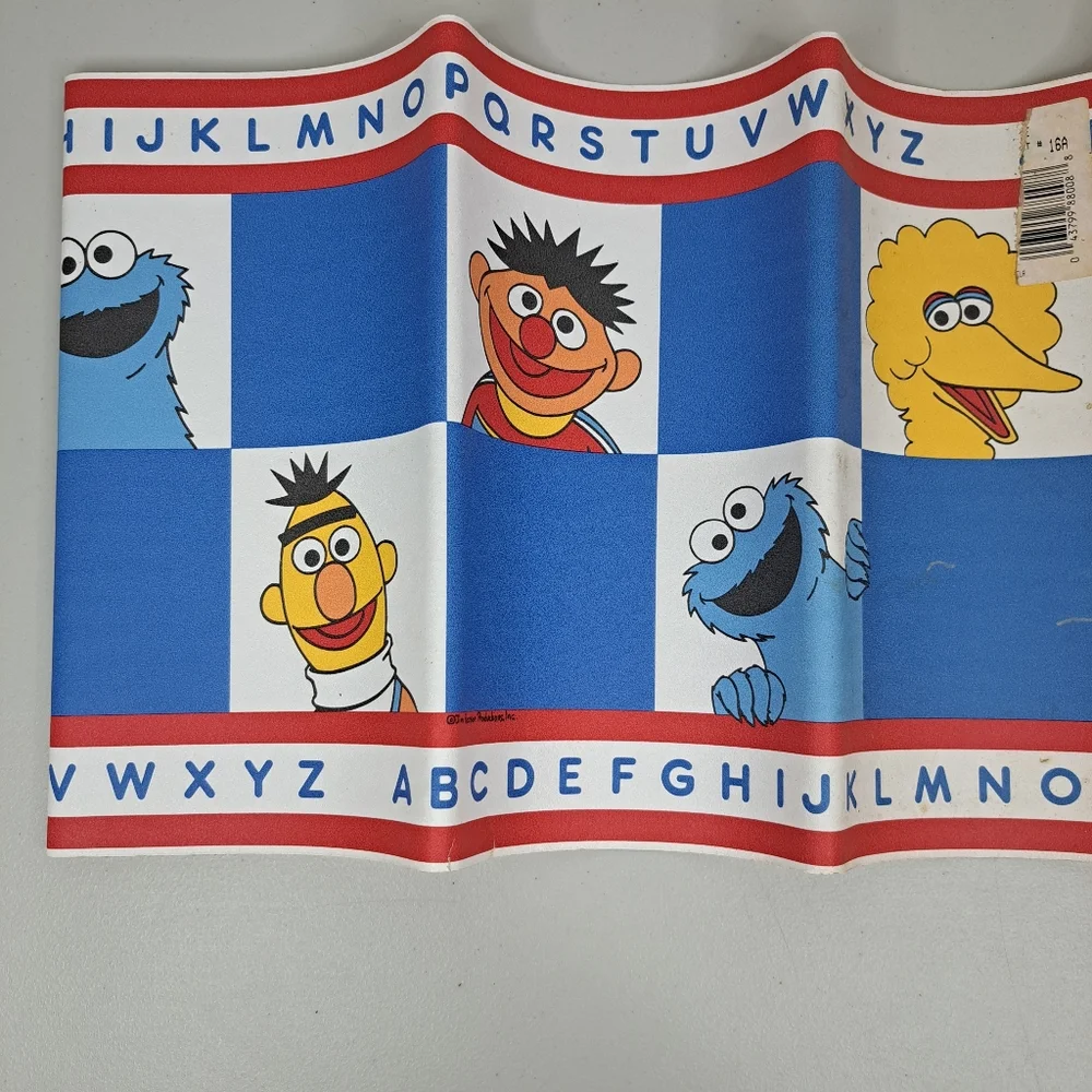 Sesame Street Wallpaper Border Vintage Baby Nursery 5 yd/15 ft Jim Henson Inc